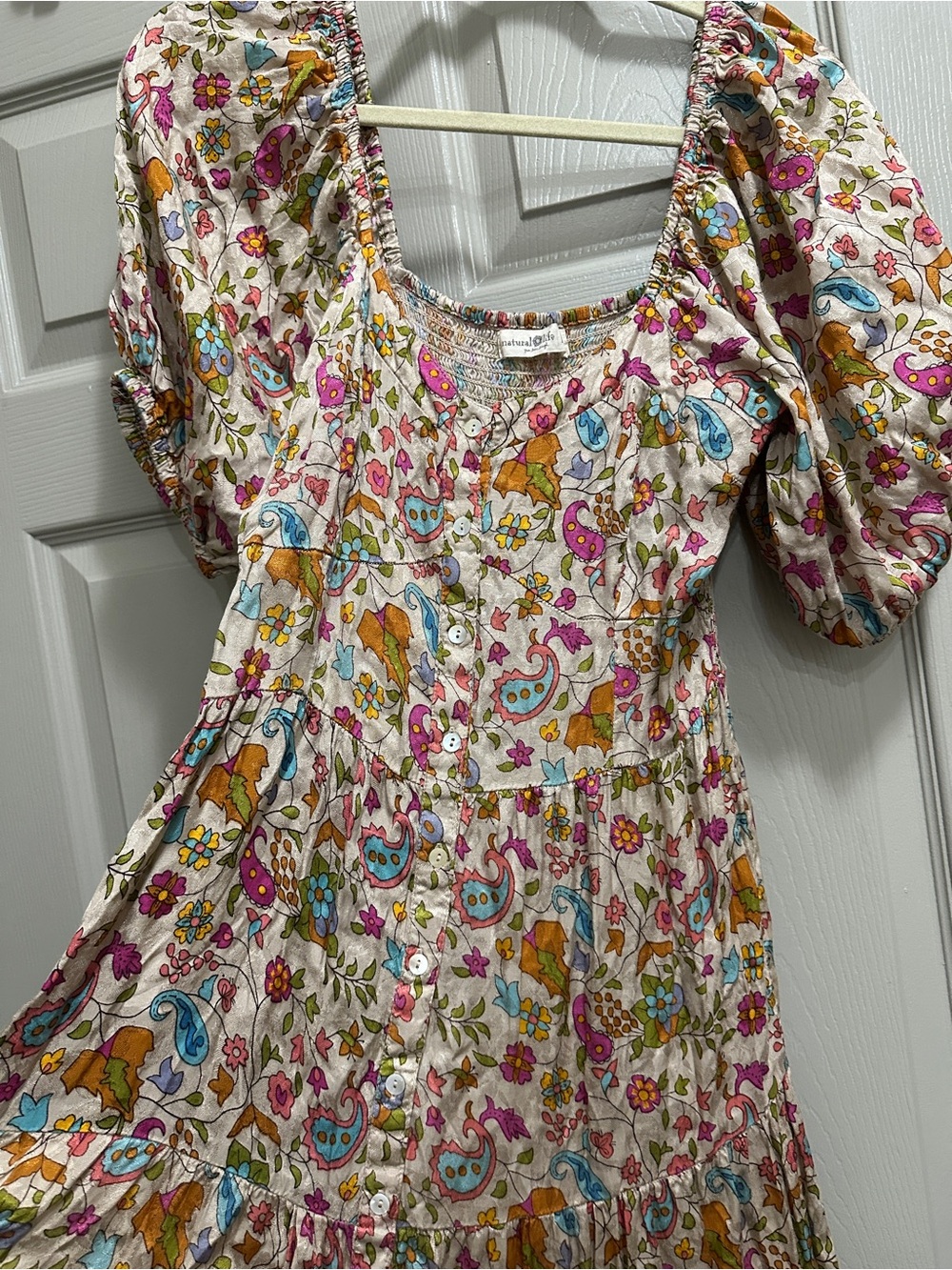 Natural Life Floral Button Down Maxi Dress - Picture 5 of 7